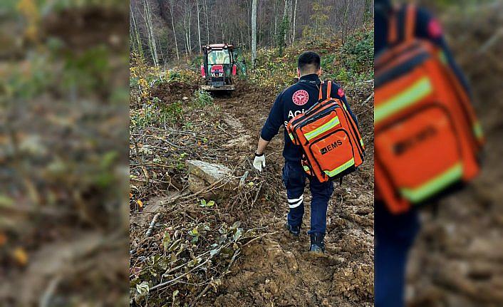 Kastamonu'da tomruk altında kalan orman işçisi yaralandı