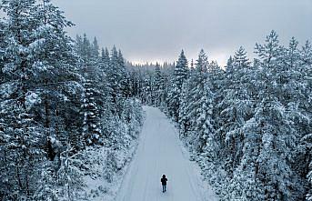 Kastamonu'nun yüksek kesimleri kar yağışının ardından beyaza büründü