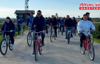 Kızılırmak Kuş Cenneti'nde “Gönüllü Yeşil Pedallar, Azalan Karbon İzi“ etkinliği düzenlendi