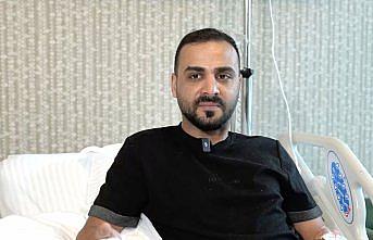 Motosiklet kazasında parmağı kopan genç mikrocerrahiyle parmağına kavuştu