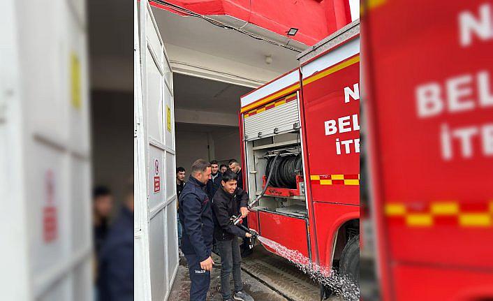 Niksar'da özel eğitim öğrencilerinden itfaiyeye ziyaret