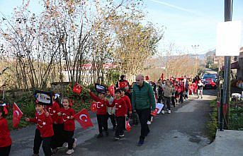 Of’ta, Sarıkamış şehitlerine saygı yürüyüşü yapıldı