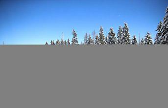 Ordu'nun Çambaşı Yaylası'nda kış manzarası havadan görüntülendi