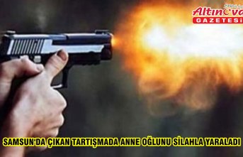 Samsun'da çıkan tartışmada anne oğlunu silahla yaraladı