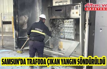 Samsun'da trafoda çıkan yangın söndürüldü