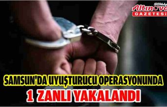 Samsun'da uyuşturucu operasyonunda 1 zanlı yakalandı