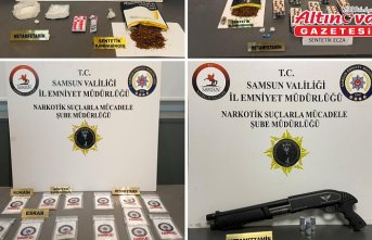 Samsun'da uyuşturucu operasyonunda 9 zanlı yakalandı