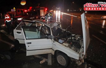 Samsun’da tır ile otomobilin çarpışması sonucu 4 kişi yaralandı