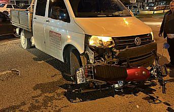 Samsun'da pikapla çarpışan motosiklet sürücüsü yaralandı