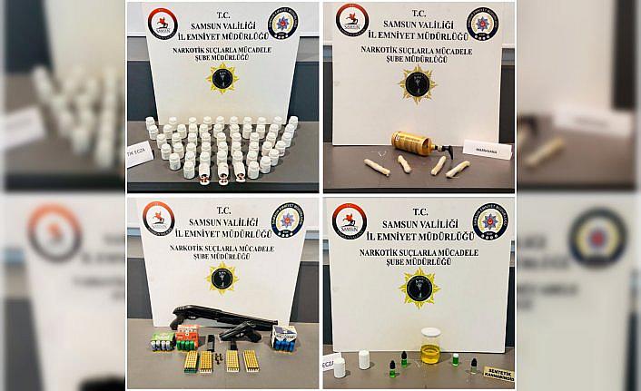 Samsun'da uyuşturucu operasyonlarında 5 zanlı yakalandı