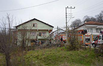 Samsun'da yangın çıkan evde hasar oluştu