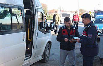Bafra'da yeni yıl öncesi yol denetimi yapıldı