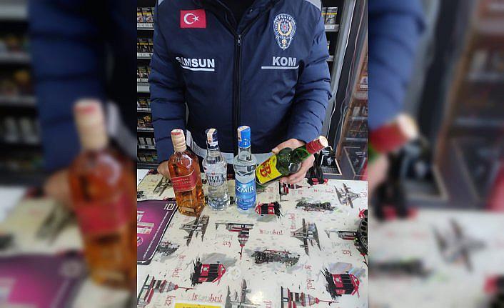 Samsun'da yılbaşı öncesi alkollü içki satış noktaları denetlendi