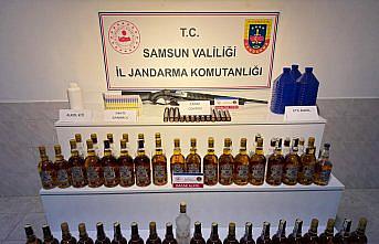 Samsun'da yılbaşı öncesi kaçak içki operasyonunda 1 kişi yakalandı