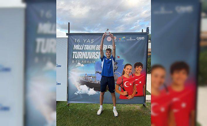 Samsunlu tenisçi Kuzey Kerem Bayrak milli takıma seçildi