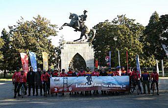 Sarıkamış şehitlerini anmak için İstanbul'dan yola çıkan bisikletliler Samsun'da