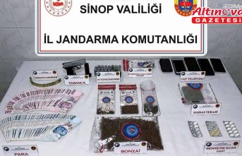 Sinop'ta uyuşturucu operasyonunda 5 zanlı yakalandı