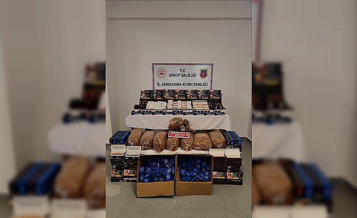 Sinop'ta kaçak sigara operasyonunda 3 zanlı yakalandı