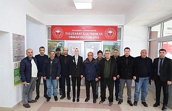 Sulusaray'da çiftçilere nohut tohumu dağıtıldı