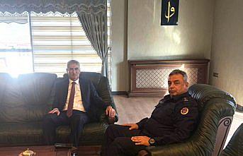 Tokat İl Jandarma Komutanı Çetin'den Pazar Belediyesine ziyaret