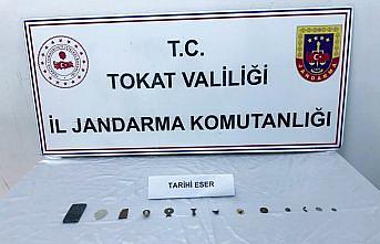 Tokat'ta tarihi eser operasyonunda 13 parça obje ele geçirildi