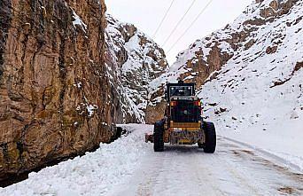 Van'da kırsalda karla mücadele sürüyor
