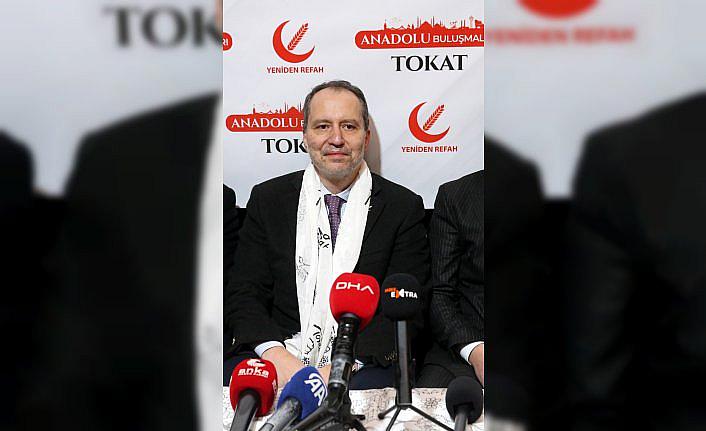 Yeniden Refah Partisi Genel Başkanı Erbakan, Tokat'ta konuştu: