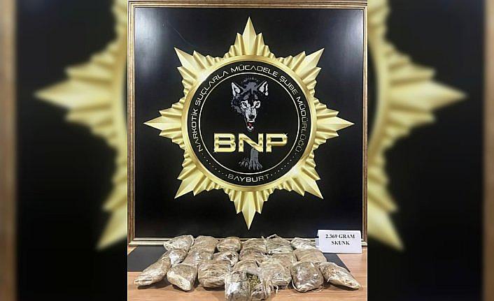 Bayburt'ta uyuşturucu operasyonunda 1 şüpheli tutuklandı