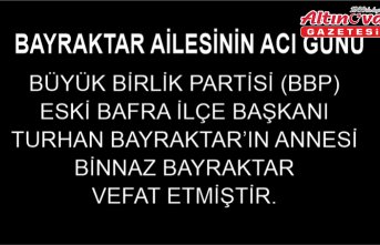 Büyük Birlik Partisi Eski Bafra İlçe Başkanı Turhan Bayraktar’ın Acı Günü