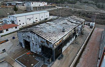 Çorum'da yangın çıkan lavaş fabrikası kullanılamaz hale geldi
