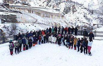 GİDOSK, Göksu travertenlerine kış yürüyüşü düzenledi