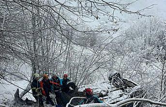 Giresun'da otomobilin uçuruma yuvarlandığı kazada 6 kişi yaralandı