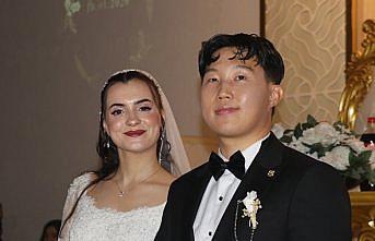 Güney Koreli damat ile Rizeli gelin dünyaevine girdi