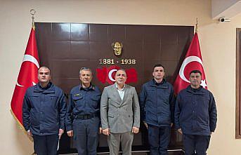 Hayrat'ta hasta kişiyi sağlık ekiplerine ulaştıran jandarma personeline başarı belgesi