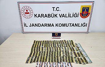 Karabük'te düzenlenen uyuşturucu operasyonunda 1276 sentetik ecza ele geçirildi