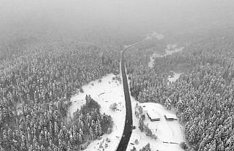 Karabük'te kar yağışı etkisini sürdürüyor