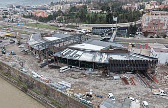 Karabük'te otobüs terminalinde yenileme çalışmaları sürüyor