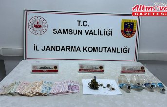 Samsun'da uyuşturucu operasyonunda yakalanan zanlı tutuklandı