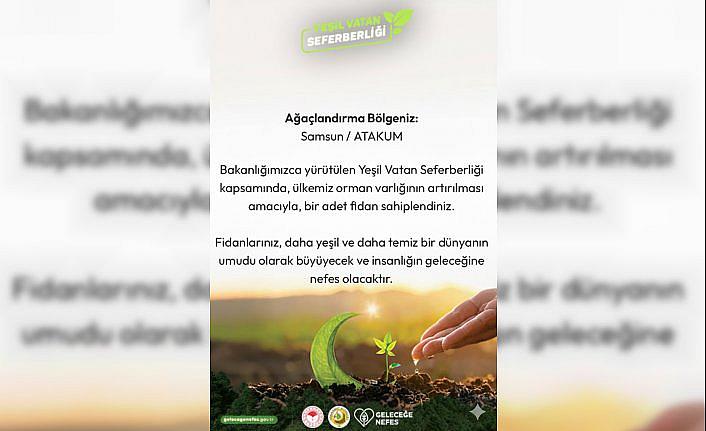 Samsun Emniyeti kentteki gazeteciler için fidan bağışladı