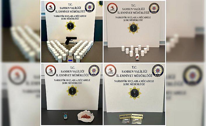 Samsun'da uyuşturucu operasyonlarında 14 zanlı yakalandı