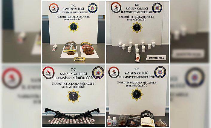 Samsun'da uyuşturucu operasyonunda 12 zanlı yakalandı