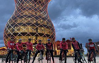 Sarıkamış şehitlerini anmak için İstanbul'dan yola çıkan bisikletliler Rize'ye ulaştı