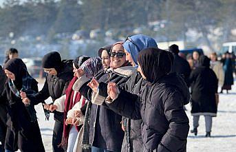 Sinop'ta düzenlenen “Kar Festivali“ renkli görüntülere sahne oldu