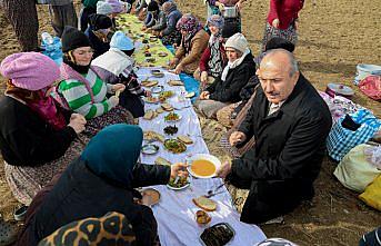 Taşköprü Belediye Başkanı Arslan'dan sarımsak tarlasında çalışan işçilere ziyaret