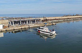 Terme'de sahil güvenlik karakolunun yapımı sürüyor