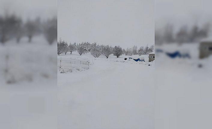 Tokat'ın ilçelerinde kar yağışı etkili oluyor
