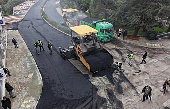Trabzon Büyükşehir Belediyesi cadde yenileme çalışmalarını sürdürüyor
