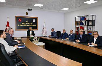 Amasya'da eğitim değerlendirme toplantısı yapıldı