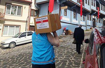Amasya'da ihtiyaç sahibi ailelere ramazan öncesi yardım yapıldı