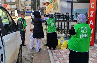 Amasya'da ihtiyaç sahibi ailelere ramazan yardımı